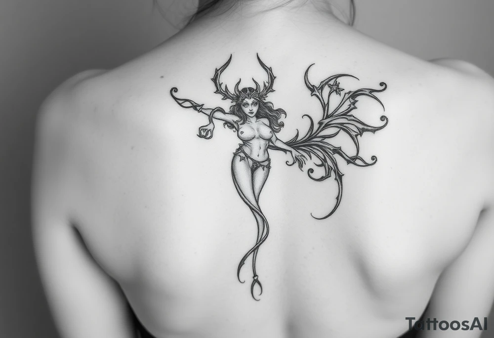 Eris goddess of chaos dark demented tattoo idea