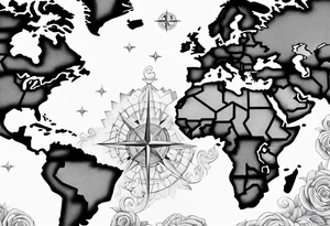 map tattoo idea