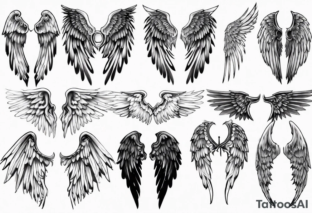 angel wings tattoo idea