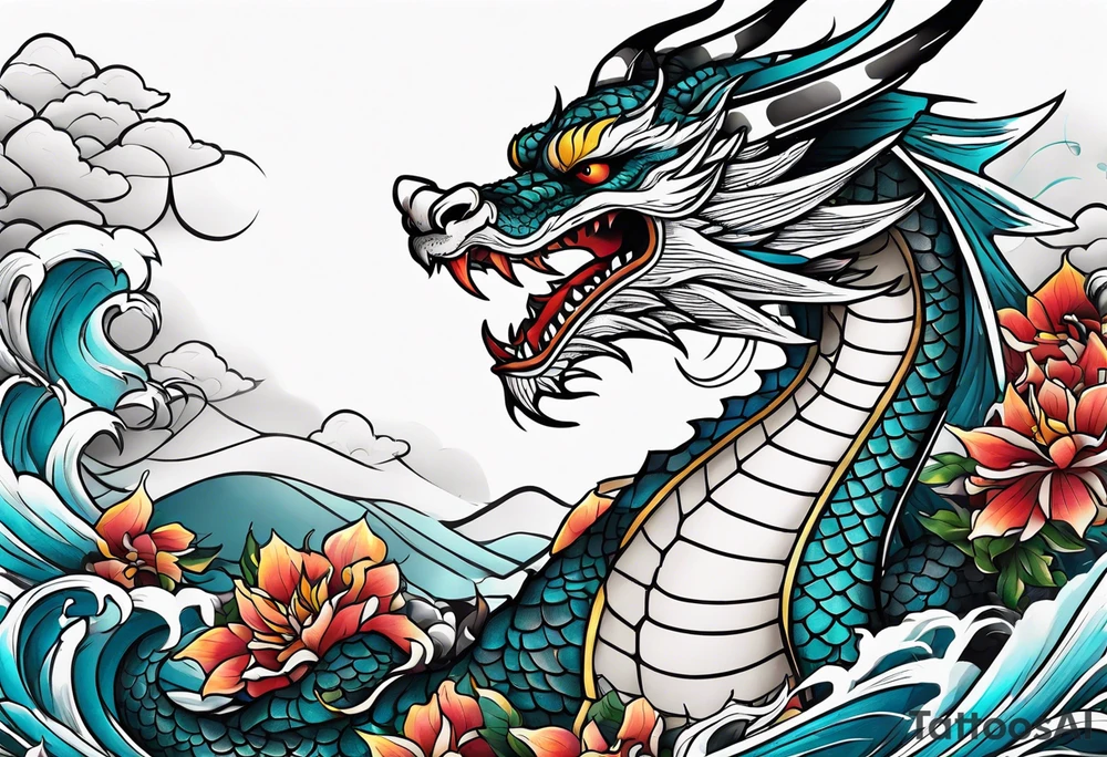 Dragon japanese tattoo idea