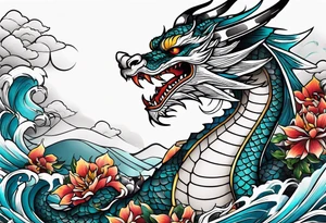 Dragon japanese tattoo idea