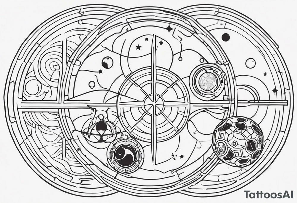 Gallifreyan with Star wars and Lord of the rings tattoo idea