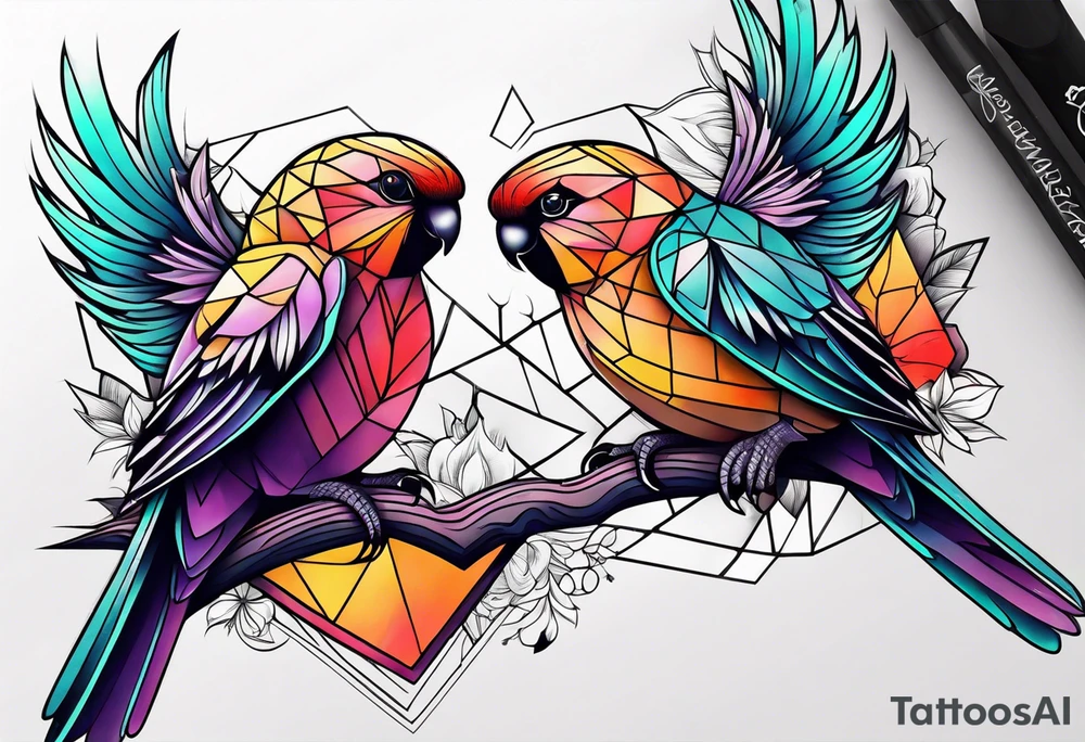 Love birds tattoo idea