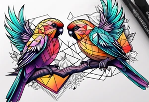 Love birds tattoo idea