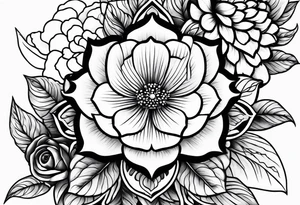 Japanese flower tattoo design tattoo idea