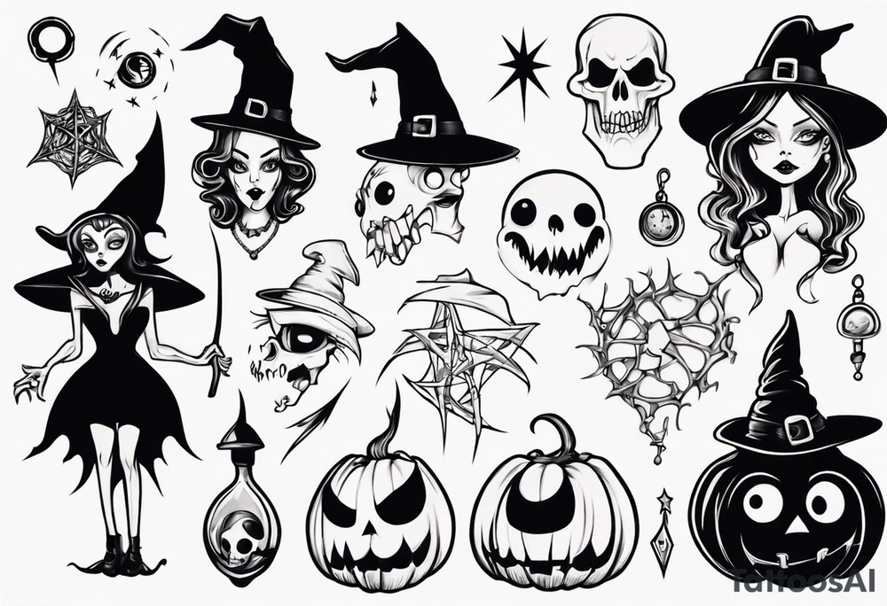 witch tattoo idea