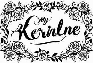 My mothers name is kerlande and her nickname is rose so like the flower tattoo idea