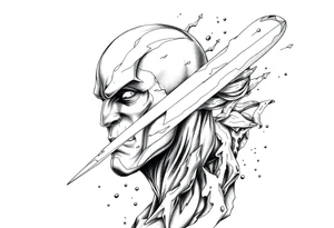 Silver Surfer comic accurate tattoo idea