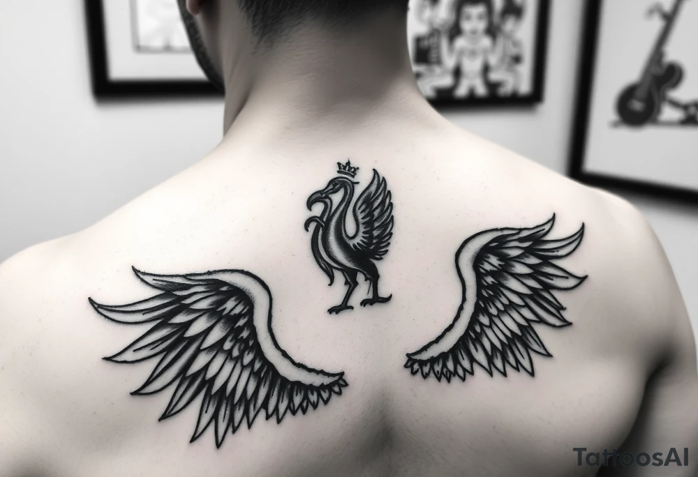 Fine line, black and gray, a tattoo to get in Liverpool UK so make it inspired by Liverpool musical influences, art or history tattoo idea