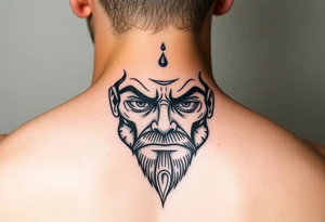 summer face tattoo idea