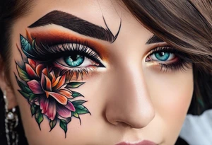 Open eye tattoo idea