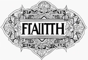 faith text tattoo idea