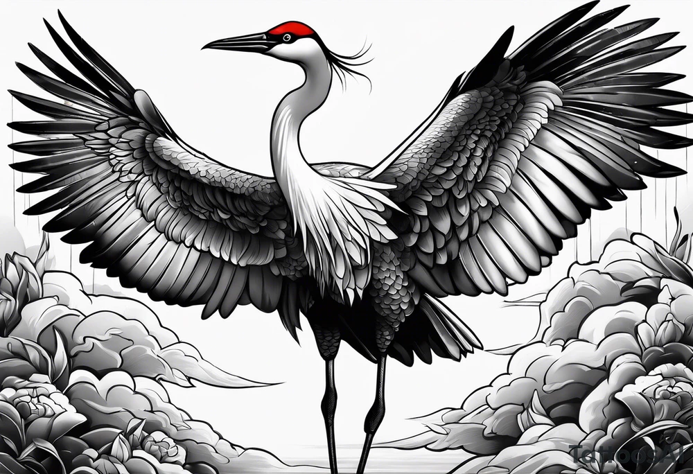 crane punge tattoo idea