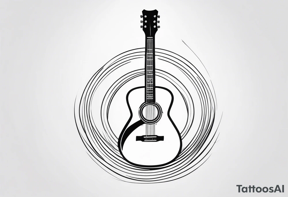 Guitar mediator tattoo idea