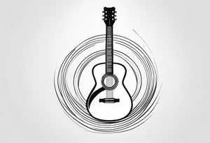 Guitar mediator tattoo idea