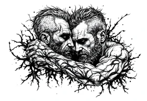 brothers on arm tattoo idea