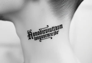 russian orthodox phrase IN russian Cyrillic on the side of my left neck tattoo idea