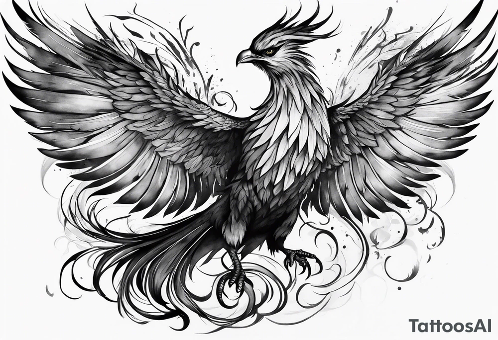 phoenix being reborn tattoo idea