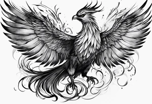 phoenix being reborn tattoo idea
