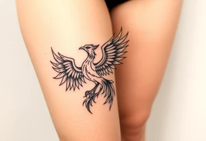 rising phoenix from the ashes tattoo idea