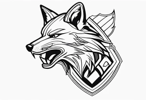 army angry fox commando tattoo idea