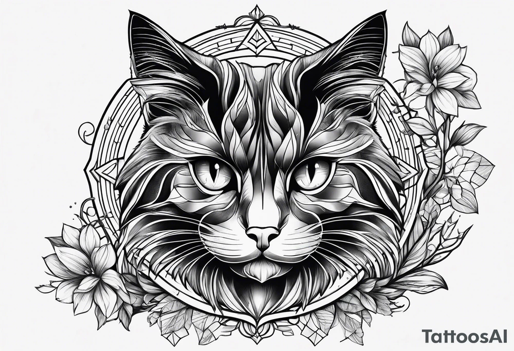 Black Cat tattoo idea