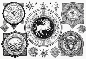 zodiac sign tattoo idea