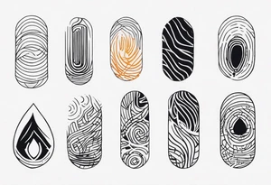 Finger print tattoos tattoo idea