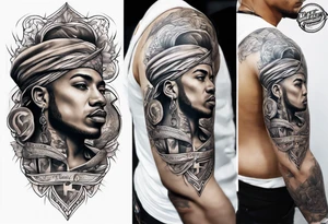 memorial Arm tattoo what say HASIM tattoo idea