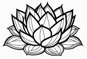 gemstone lotus flower tattoo idea