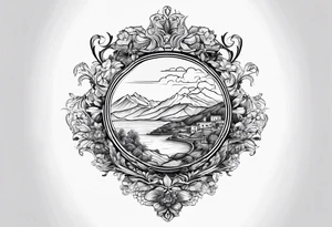 Map of calabria tattoo idea