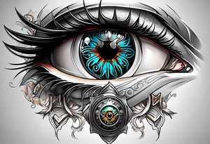 Byakugan eyes tattoo idea