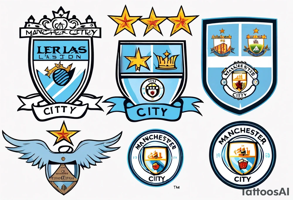 Manchester City fan logo tattoo idea