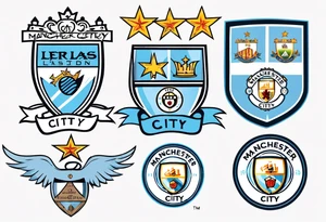 Manchester City fan logo tattoo idea