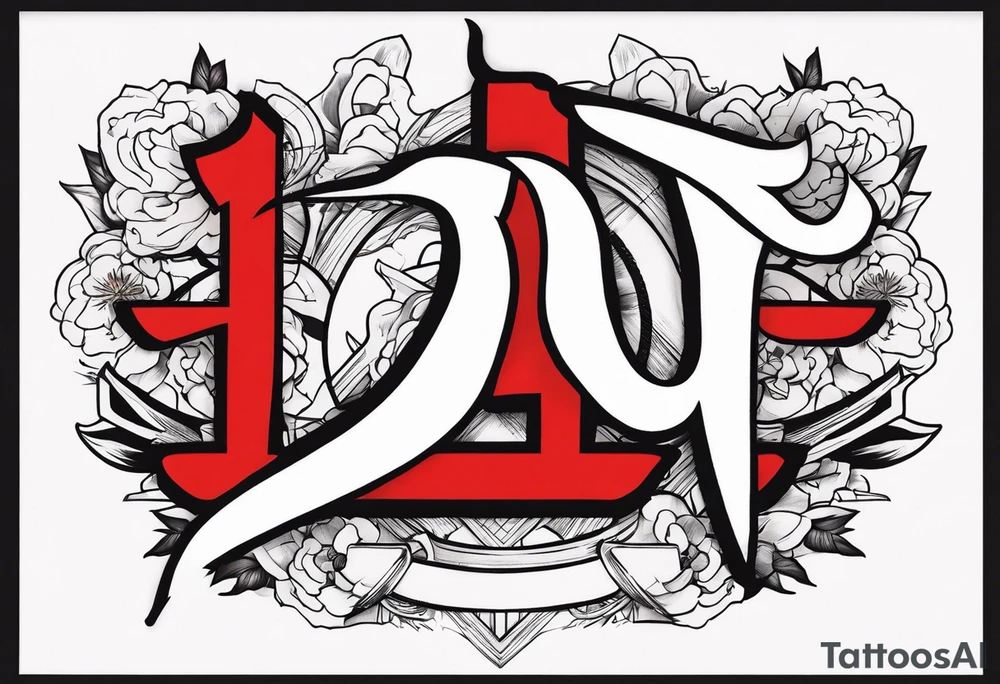 the word ganbatte from japan tattoo idea