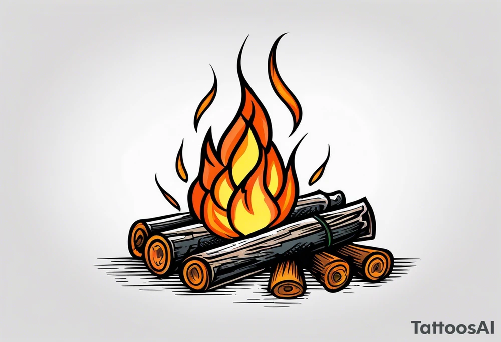 Bonfire tattoo idea