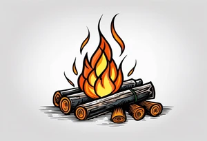 Bonfire tattoo idea
