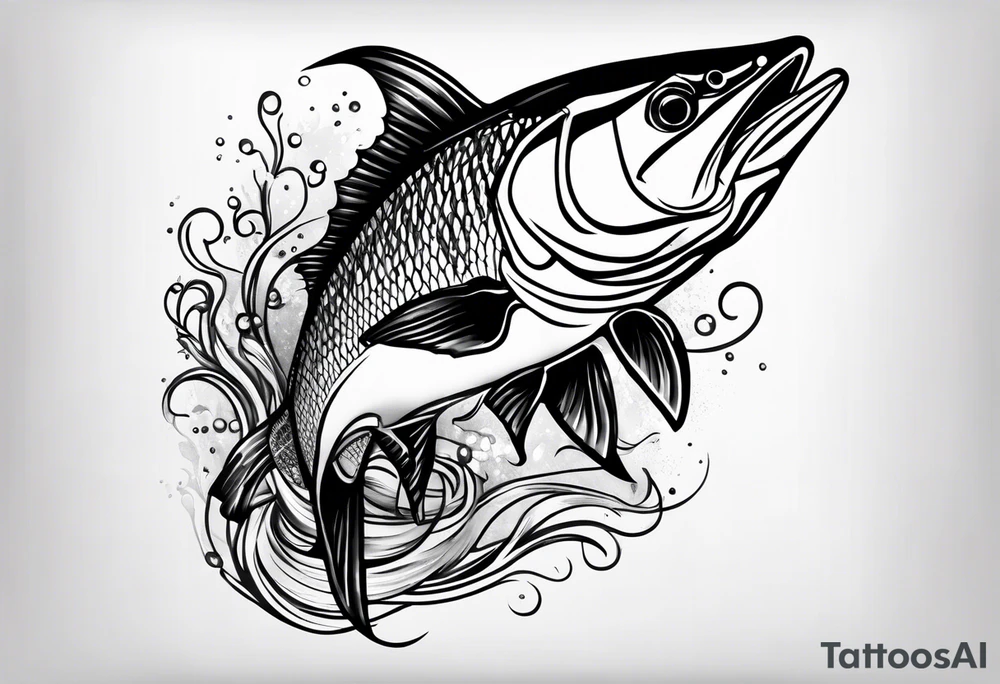 Spearfishing tattoo idea