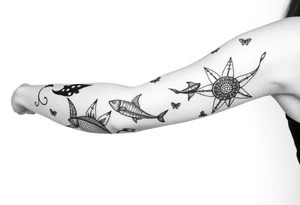 Ocean life tattoo idea