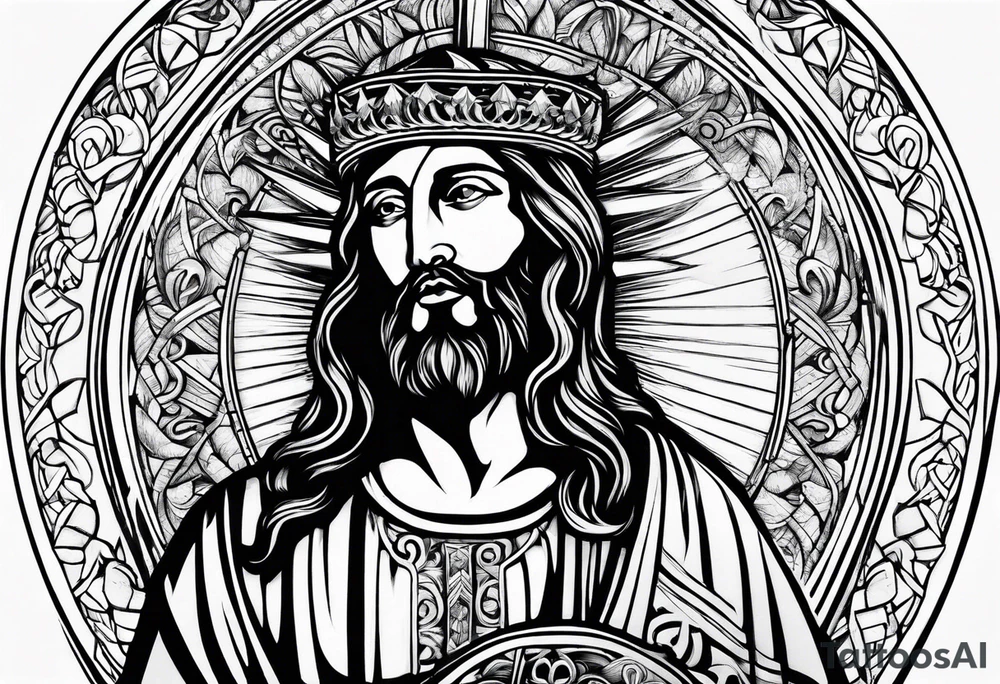 Bacco jesus tattoo idea