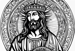 Bacco jesus tattoo idea