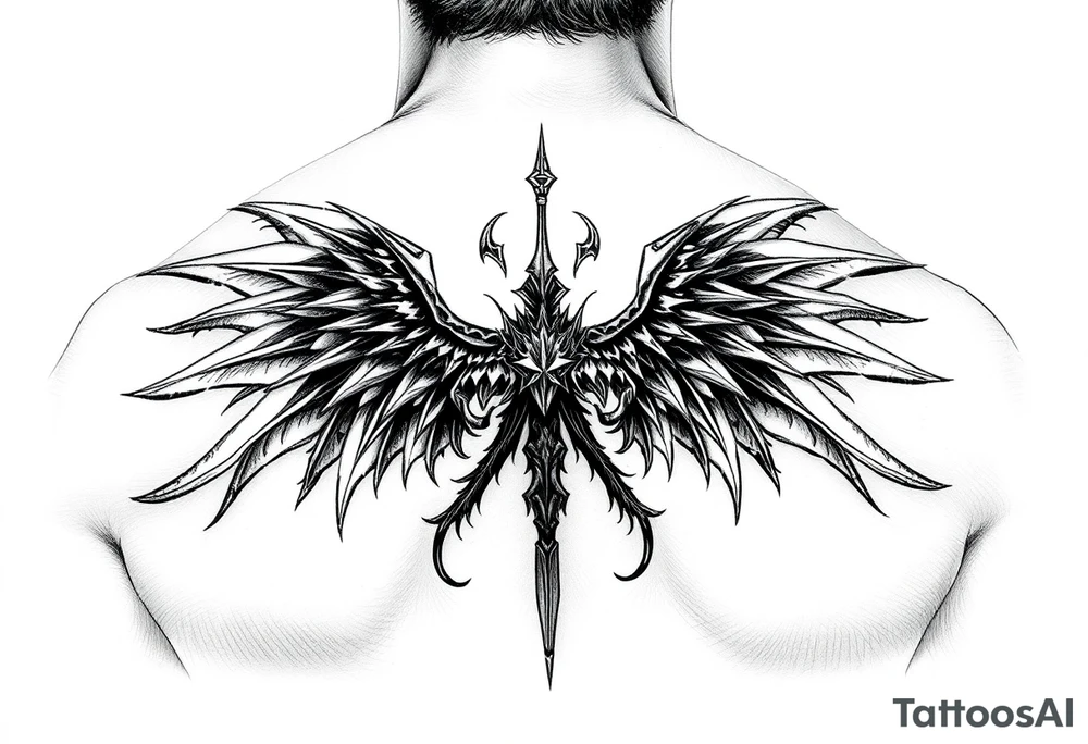 dark soul battlefield+spirit tattoo idea