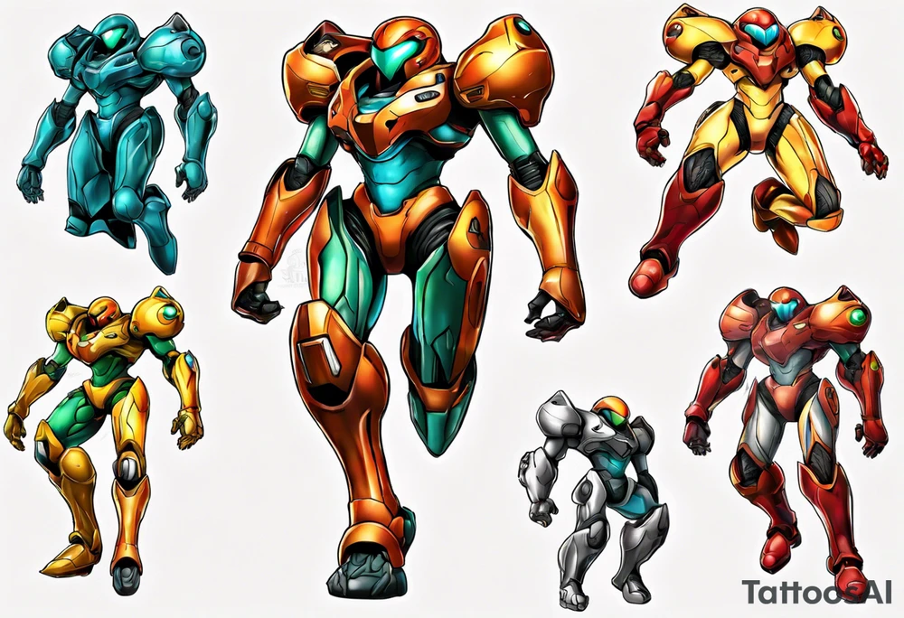 sexy samus aran anime style tattoo idea
