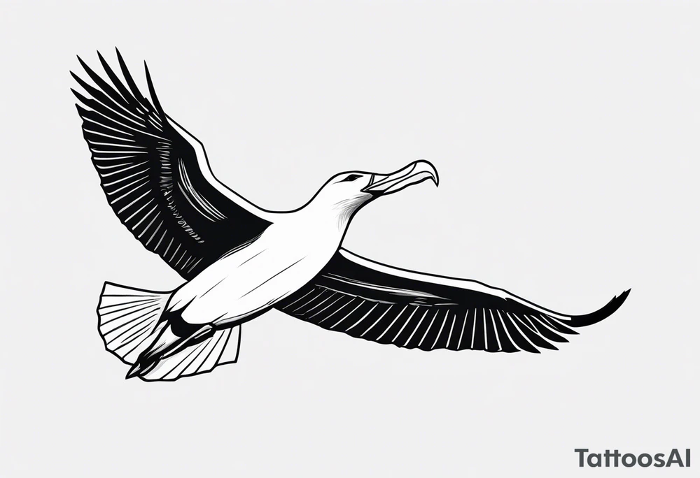 giant albatross tattoo idea