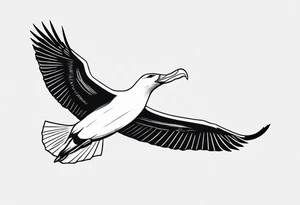 giant albatross tattoo idea
