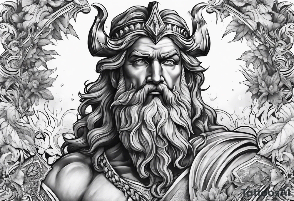 poseidon tattoo idea