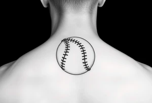 Softball with slippers on it tattoo idea