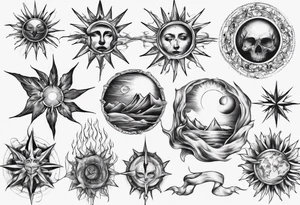 wassermann sonne tattoo idea