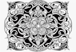 Elegant Scrollwork tattoo idea