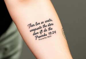 76 2323 proverbs 18:24 writing in gang tattoo idea